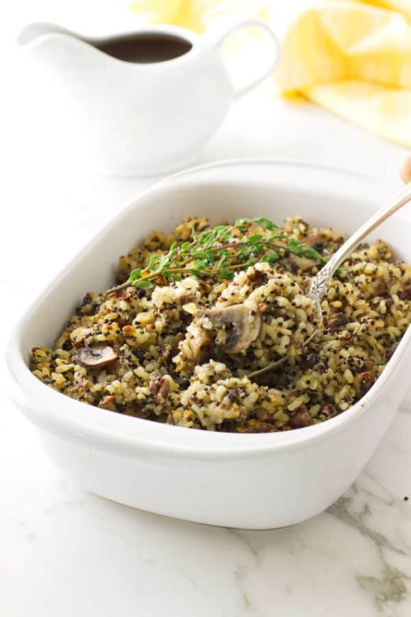 Sprouted Brown Rice and Quinoa Stuffing Savor the Best