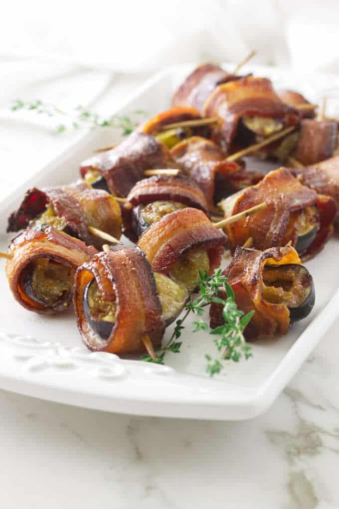 Bacon Wrapped Stuffed Figs