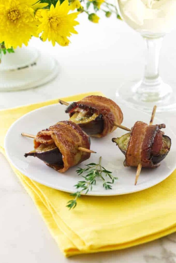 Bacon Wrapped Stuffed Figs