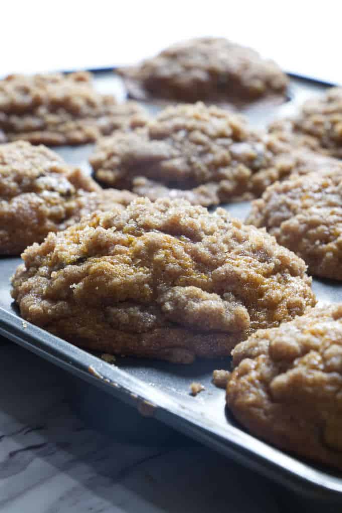 Pumpkin chocolate chip muffins.