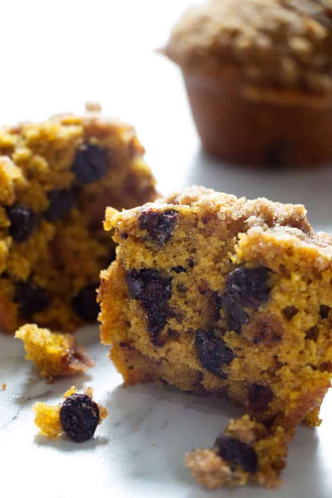 Pumpkin chocolate chip muffins.