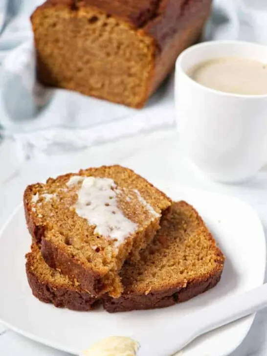 sweet potato bread with butter