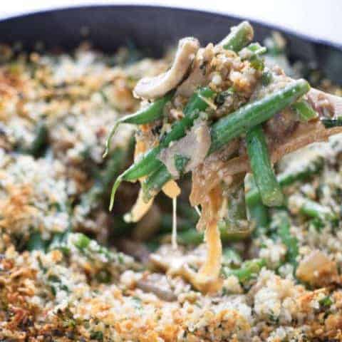 Healthy green bean casserole