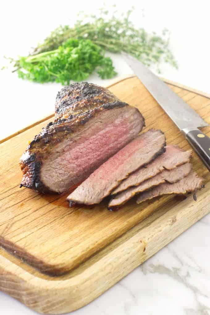 tri tip steak cut