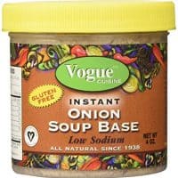 Vogue Cuisine Onion Soup & Seasoning Base 4oz - Low Sodium, Gluten Free, All Natural Ingredients