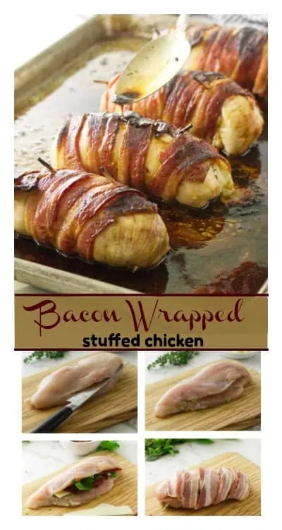 bacon wrapped stuffed chicken how to pin