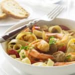 Spanish Chorizo and Shrimp Pasta