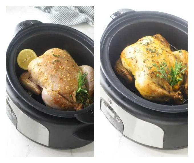 Whole Chicken in the Crockpot