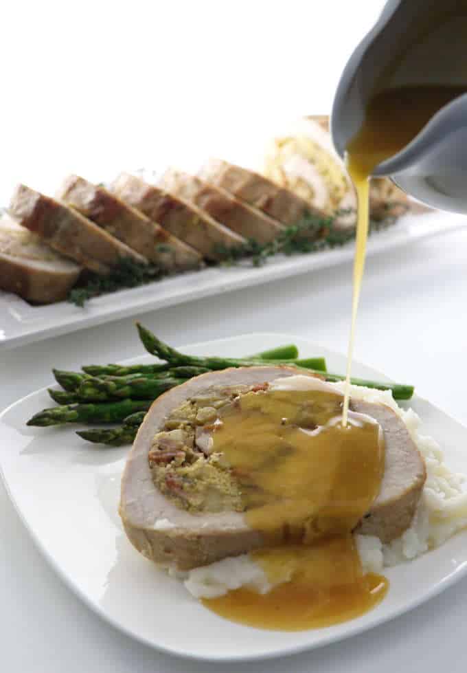 apple stuffed pork loin