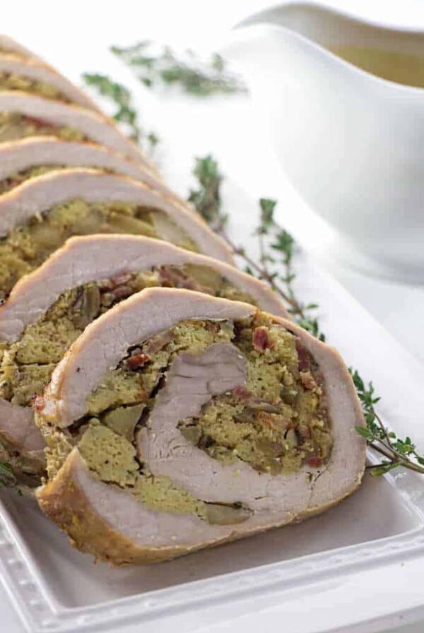 apple stuffed pork loin