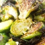 Close-up of Roasted Brussels Sprouts