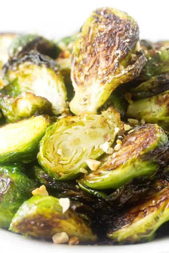 Close-up of Roasted Brussels Sprouts
