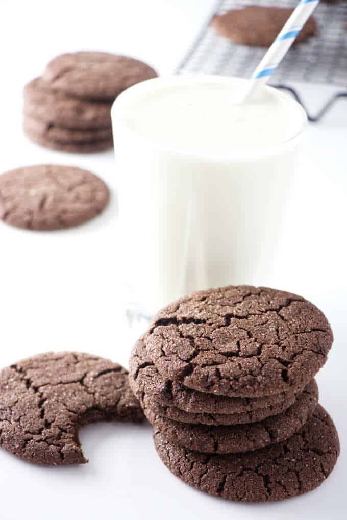 Chewy Chocolate Sugar Cookies