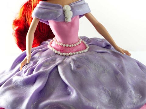 How To Make A Little Mermaid Doll Ariel Birthday Cake - pinkscharming