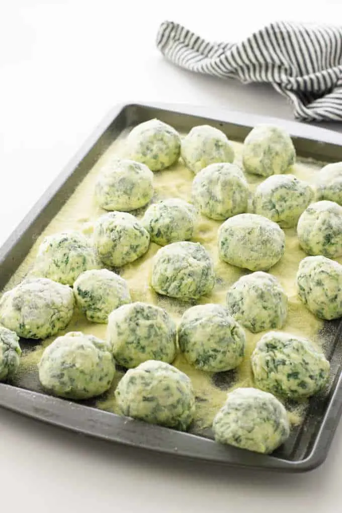 Un-cooked malfatti's