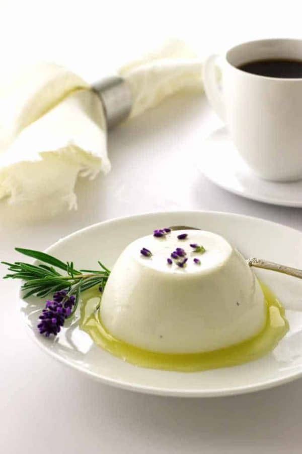 Lavender Panna Cotta with Lemon Syrup - Savor the Best