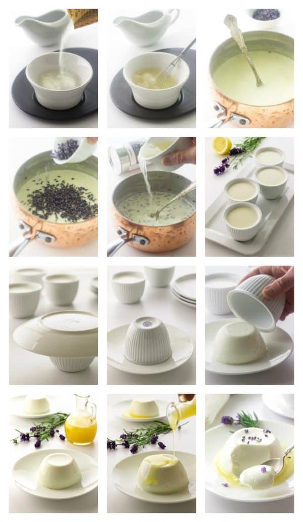 Lavender Panna Cotta with Lemon Syrup - Savor the Best