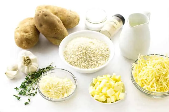 Ingredients for Potatoes Au Gratin