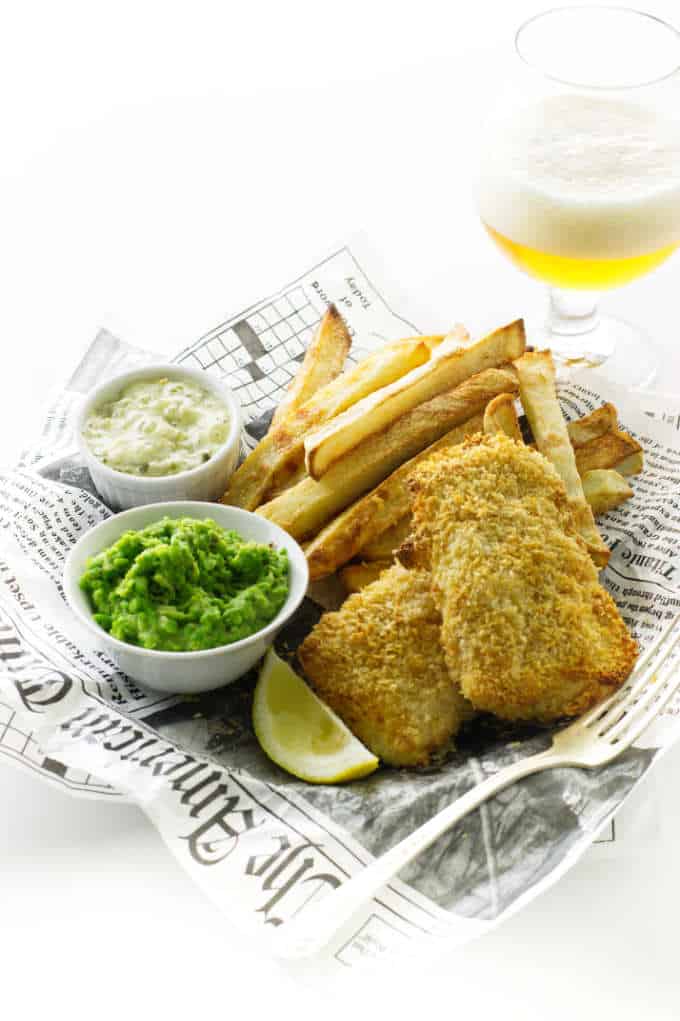 Prepare Crumb Fried Fish And Chips, Easy and tasty