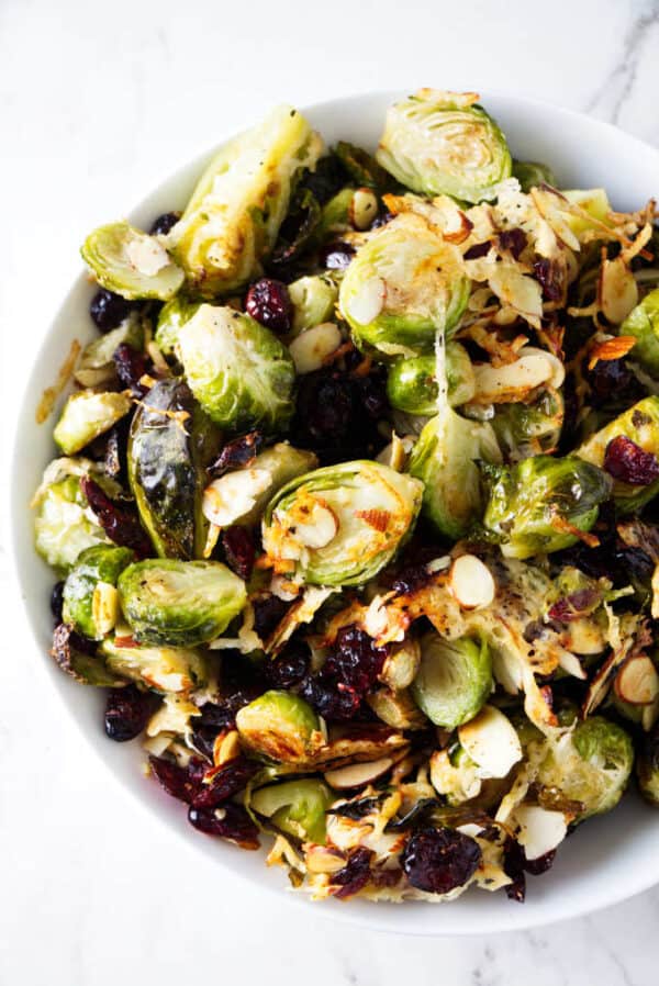 Roasted Brussels Sprouts With Cranberries - Savor The Best