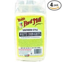 Bob's Red Mill White Corn Grits / Polenta, 24 Ounce (Pack of 4)