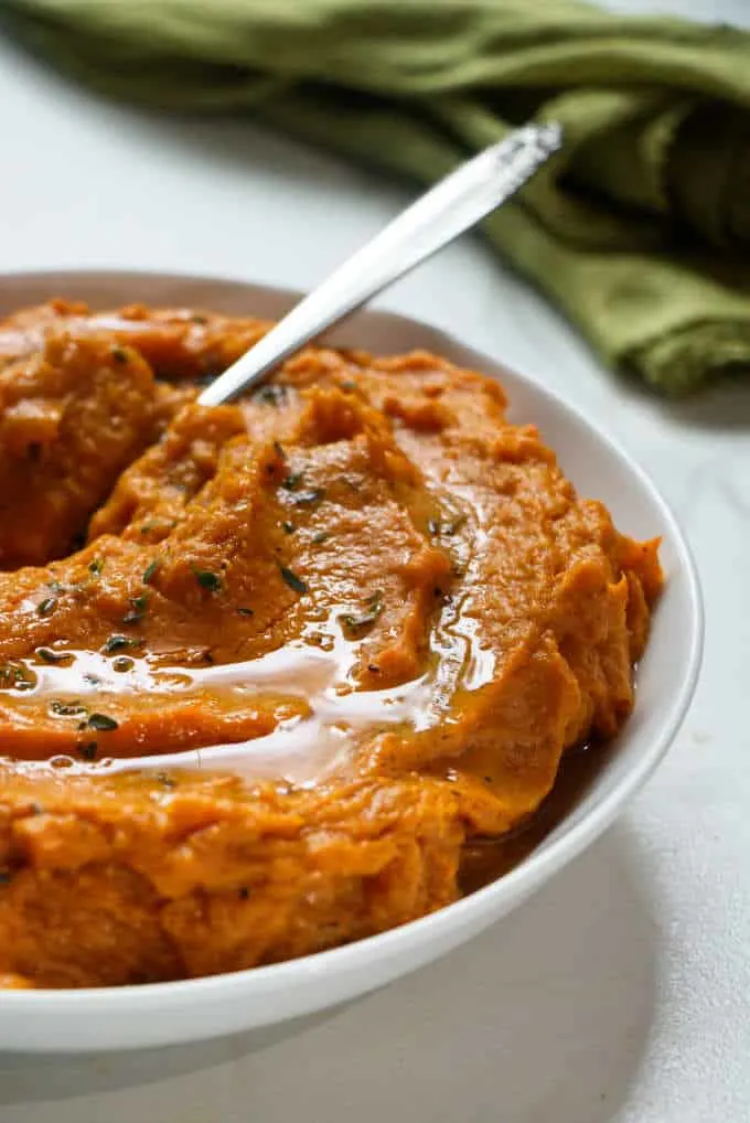 mashed sweet potatoes made in the Instant Pot