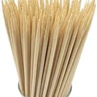 6" Natural Bamboo Skewers for BBQ，Appetiser，Fruit，Cocktail，Kabob，Chocolate Fountain，Grilling，Barbecue，Kitchen，Crafting and Party. Φ=4mm, More Size Choices 8"/10"/12"/14"/16"(100 PCS)