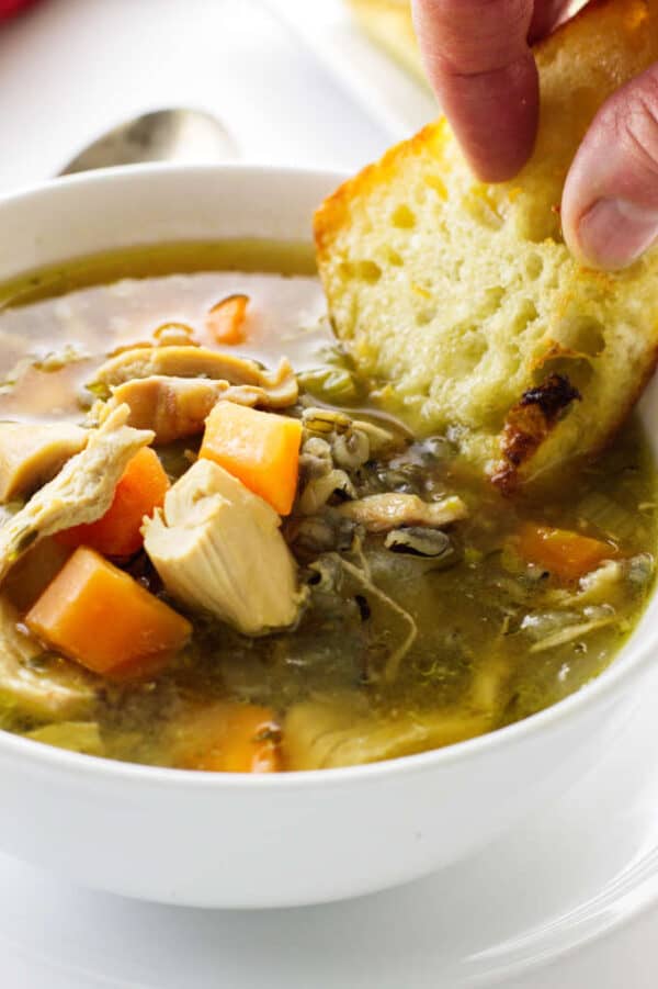 ChickenVegetable Soup with Wild Rice Savor the Best