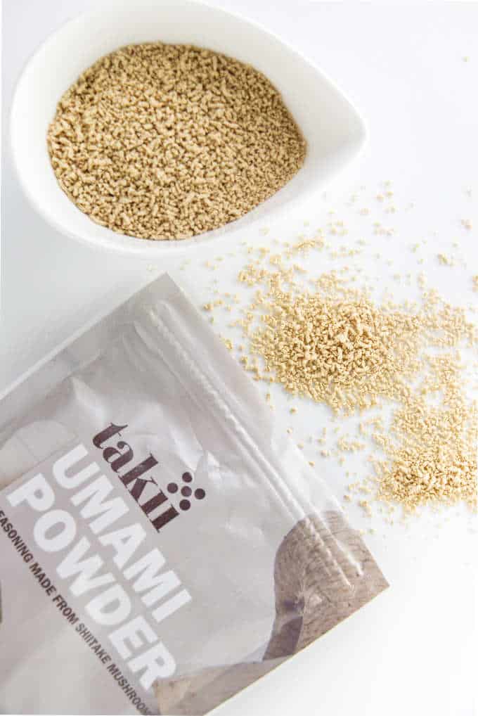 A photo of umami powder that is used in onion soup mix.