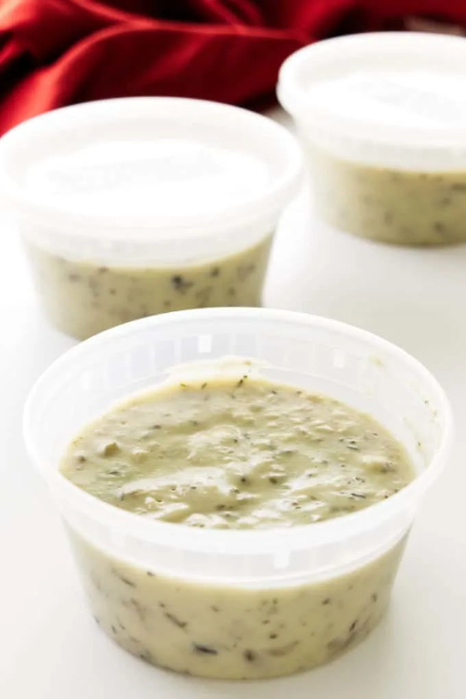 Three containers, 10.5 oz. each of condensed cream of mushroom soup