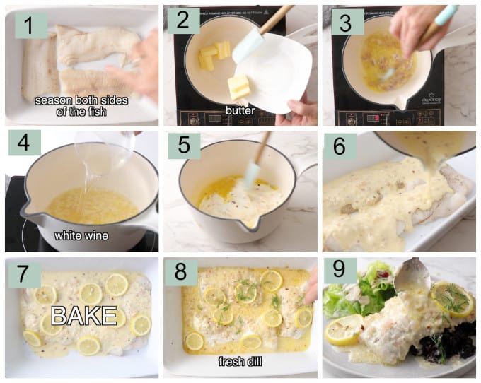 process photos for how to cook wolffish.