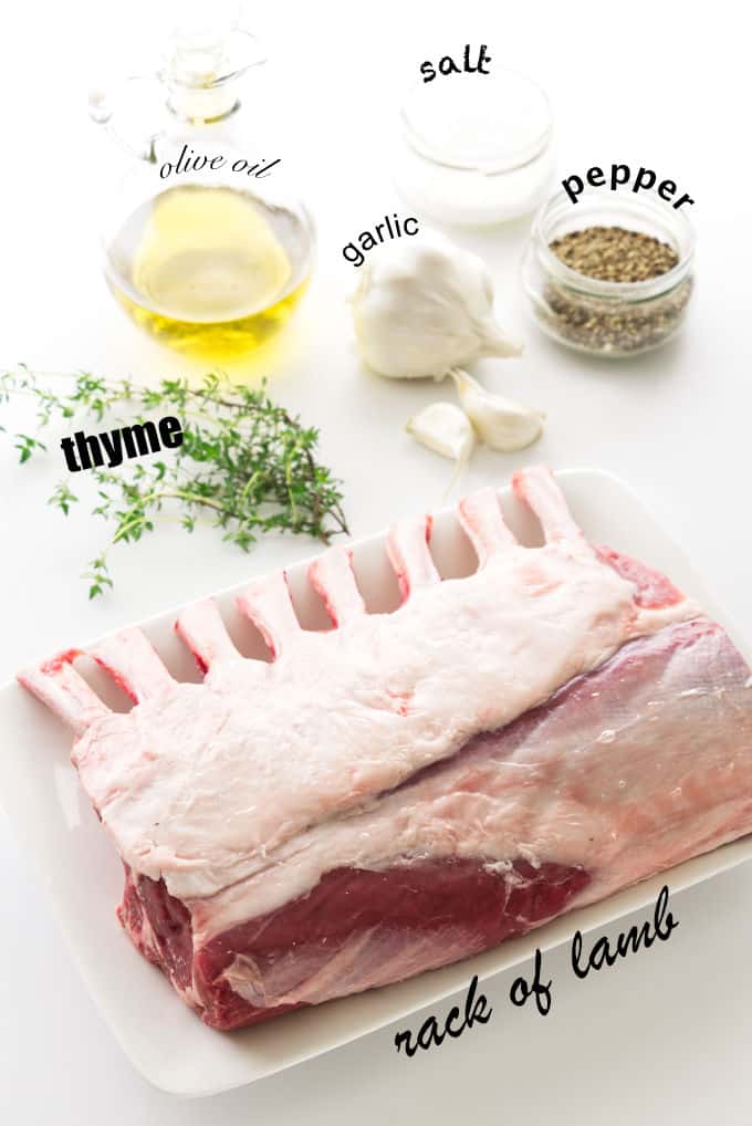 ingredients needed for rack of lamb