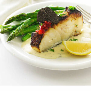 Baked Chilean Sea Bass with Black Truffle Beurre Blanc - Savor the Best
