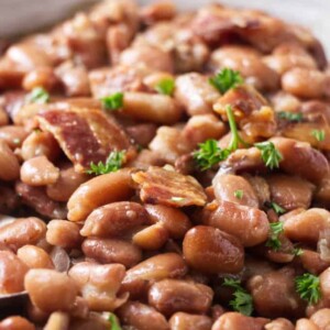 Close up photo of pinto beans made in the Instant Pot.