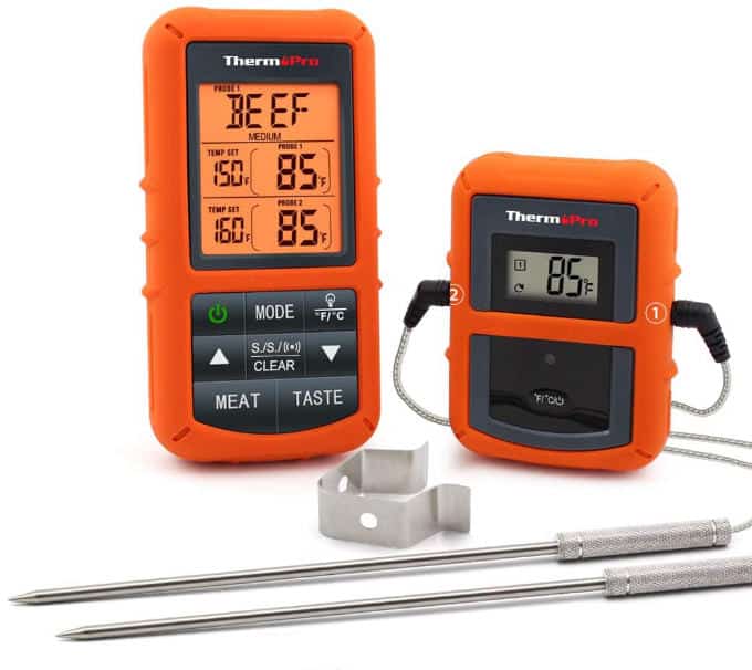 ThermoPro meat thermometer with two probes.