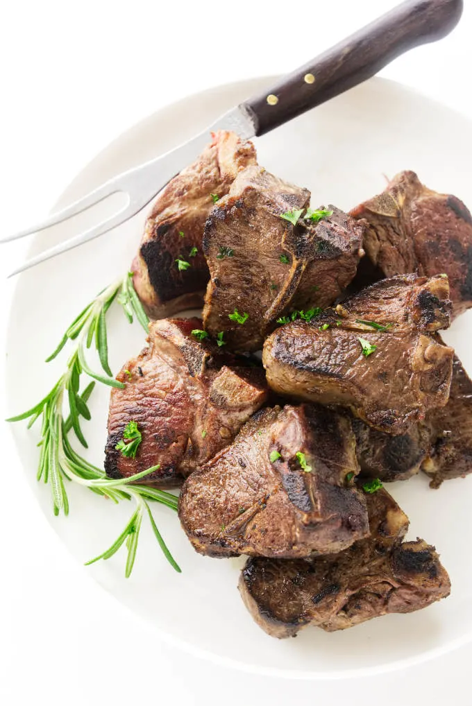 Pan Seared Lamb Loin Chops - Healthy Seasonal Recipes