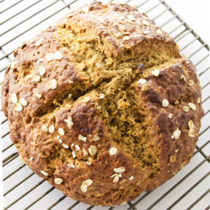 Close up view of Irish Brown Soda Bread