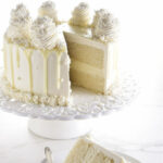 How to make white chocolate cake.