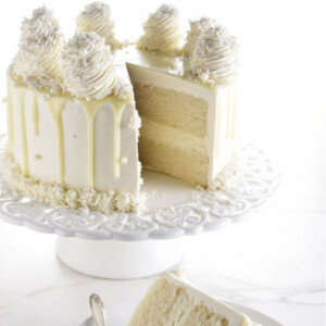 How to make white chocolate cake.