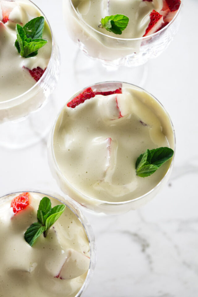 Zabaglione with Strawberries Savor the Best