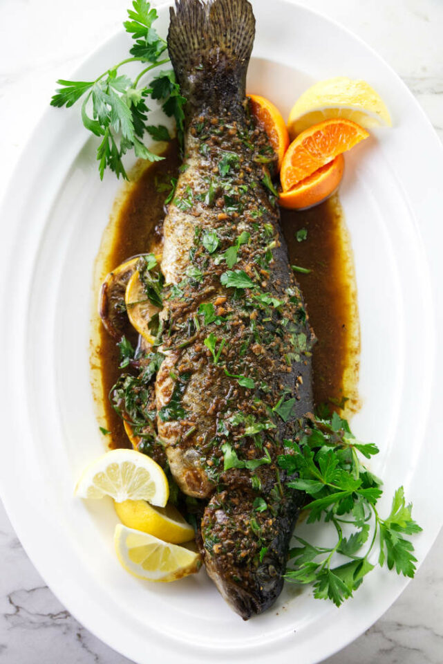 Whole Rainbow Trout Recipe With Soy Citrus Savor The Best