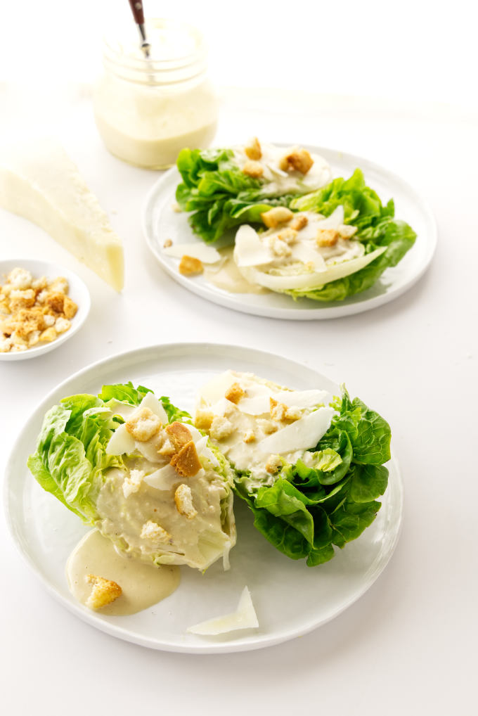 Little Gem Caesar Salad Cups Recipe