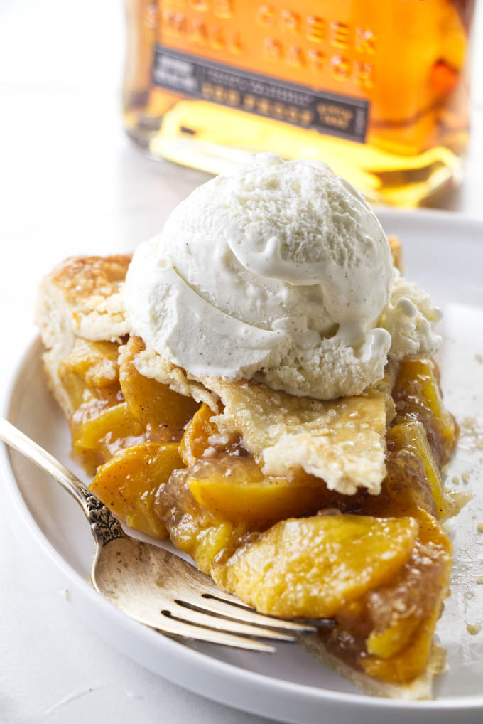 Fresh Peach Pie with Brown Butter and Bourbon by Savour the Best