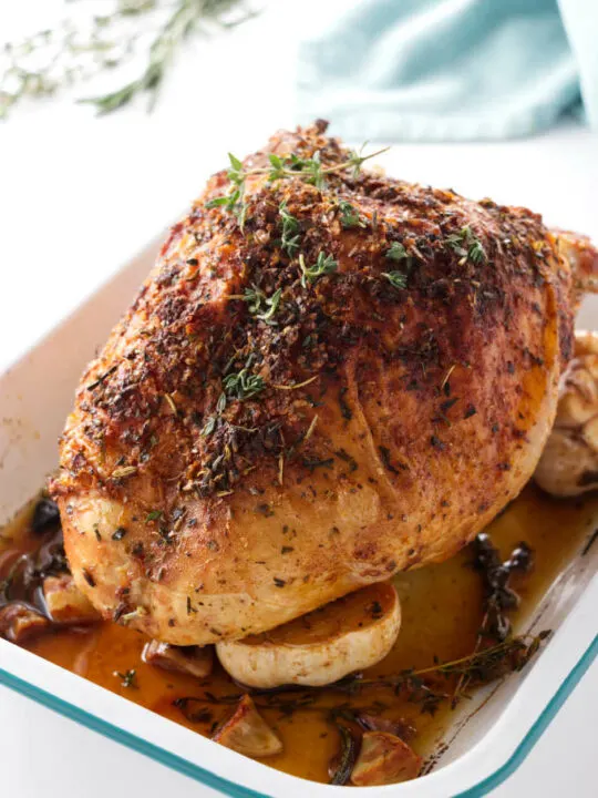 Garlic-herb roasted turkey breast