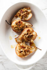 Baked Pears with Ricotta and Granola - Savor the Best