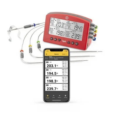 Thermometer with WiFi and Bluetooth