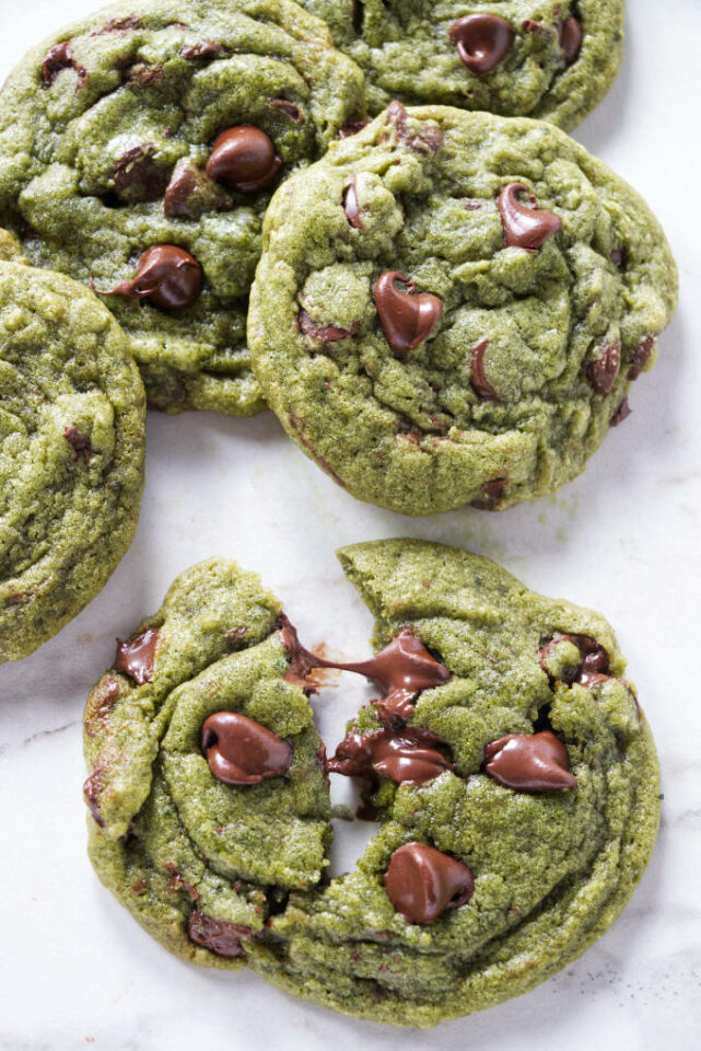 Matcha Chocolate Chip Cookies - Savor The Best