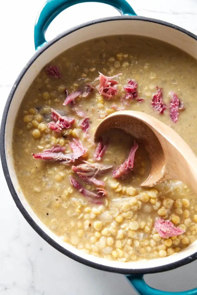 Split Pea Soup with Ham - Striped Spatula