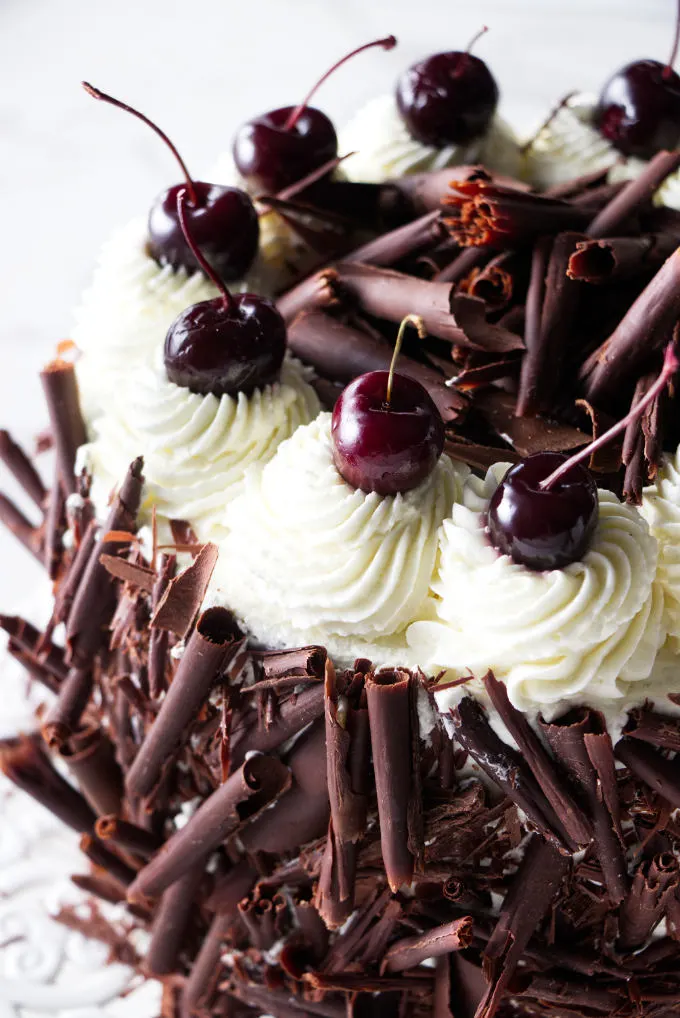 No Bake Cherry Cheesecake with Dark Chocolate Ganache (Gluten Free, Paleo +  Vegan) • Bakerita