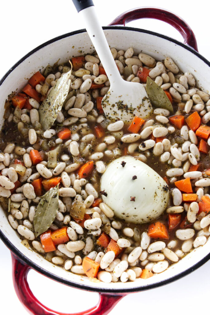 Cassoulet ready for oven